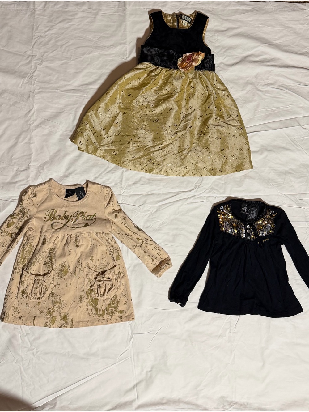 Baby Phat + The Children’s Place Girl size 3T Dressy Top, long sleeve, dress